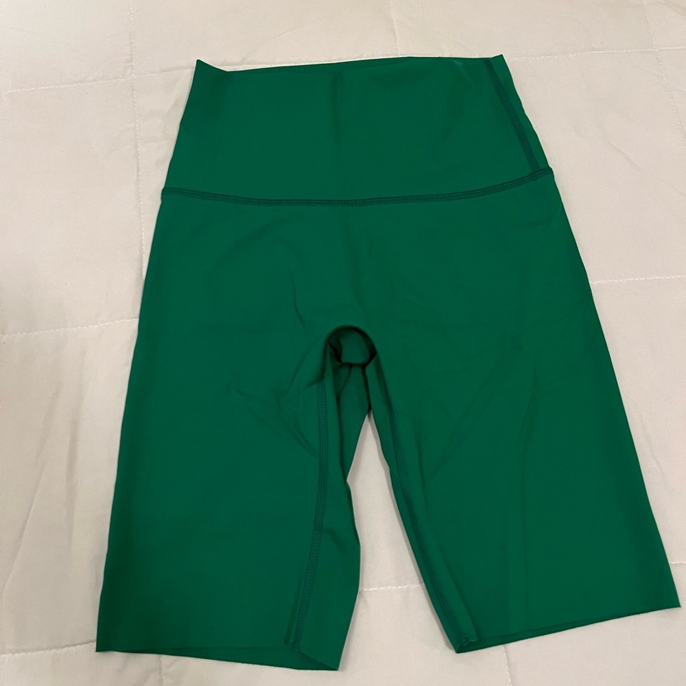 Aerie green biker shorts